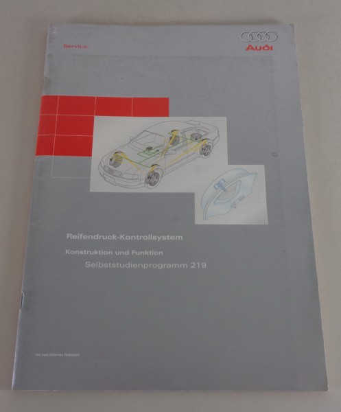 Selbststudienprogramm SSP 219 Audi A8 D2 Reifendruck-Kontrollsystem 06/1999