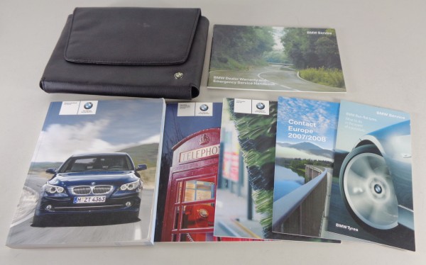 Owner's Manual + Wallet BMW 5-Series Saloon + Touring E60/E61 523i-535d of 2007