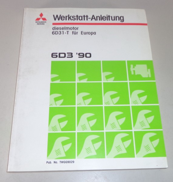 Werkstatthandbuch Mitsubishi LKW FH Dieselmotor 6D3 Stand 09/1990