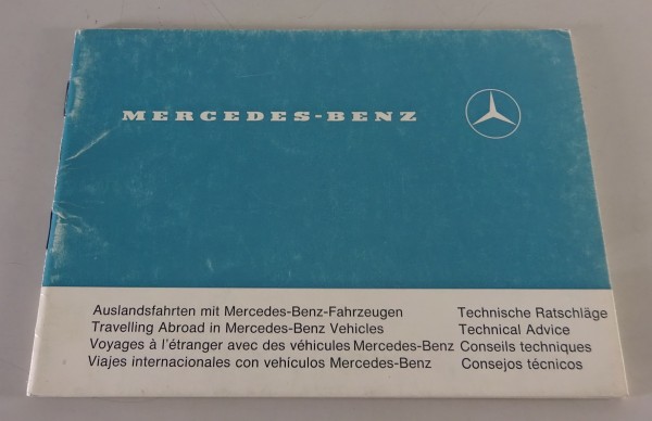 Technische Ratschläge: Reisen mit Mercedes-Benz W111 / W110 / W112 / W100 | 1965