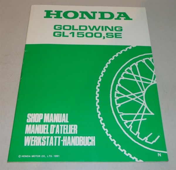 Werkstatthandbuch Ergänzung Workshop Manual Supplement 1991 Honda Goldwing GL 1500 SE