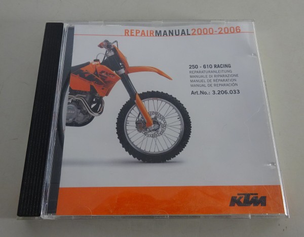 Werkstatthandbuch / Workshop Manual KTM 250 - 610 Racing Baujahr 2000 - 2006