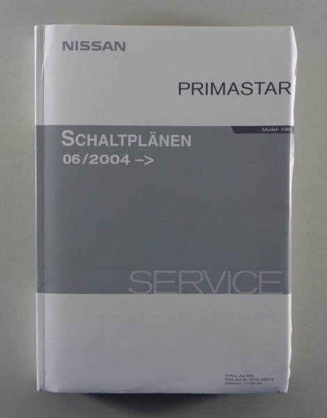 Werkstatthandbuch Elektrik / Elekt. Schaltpläne Nissan Primastar X83 von 06/2004