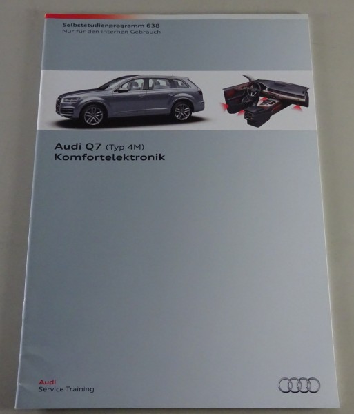 Selbststudienprogramm SSP 638 Audi Q7 (Typ 4M) Komfortelektronik Stand 05/2015