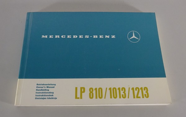 Betriebsanleitung Mercedes-Benz LKW kubische Kabine LP 810 / 1013 / 1213-11/1966