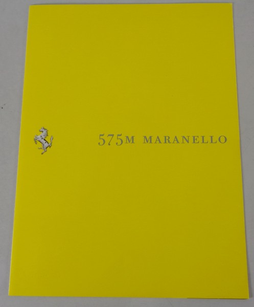 Prospekt / Broschüre Ferrari 575 M Maranello auf Engl. & Ital.