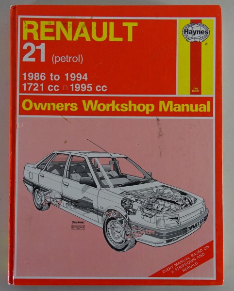 Reparaturanleitung / Repair Manual - Haynes Renault 21 1,7 + 2,0L Bj.1986-1994