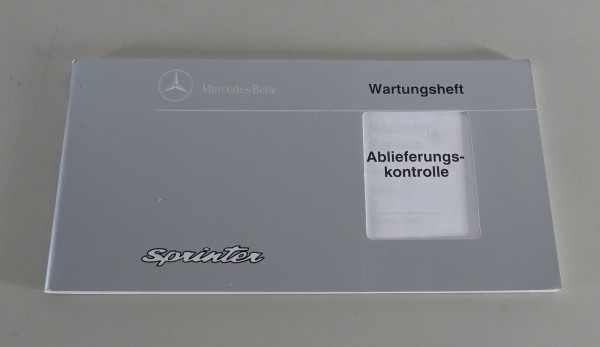 Scheckheft / Wartungsheft Mercedes Benz Sprinter Typ 901 - Blanko Stand 09/1997