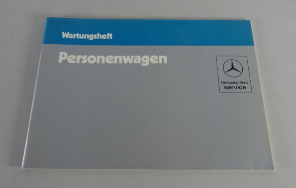 Scheckheft Mercedes W126 / W123 / R107 / W201 blanko ohne Einträge Stand 04/1983