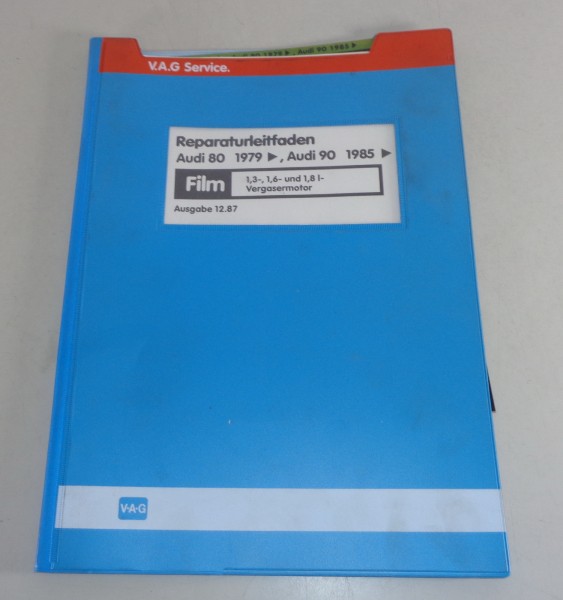 Werkstatthandbuch Microfich Audi 80 / 90 B2 Typ 81 / 85 Motor von 12/1987