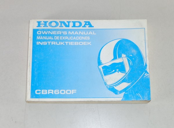 Owner´s Manual / Manual de Explicaciones / Intruktieboek Honda CBR 600 F 1990