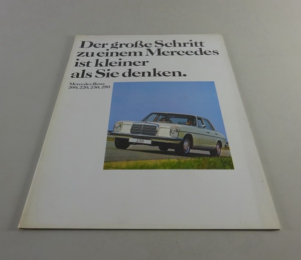 Prospekt Mercedes-Benz /8 W115 - 200 D / 220, W114 - 230 / 250 Stand 11/1973