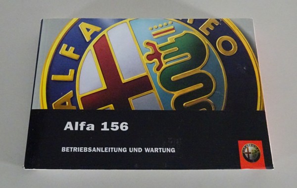 Betriebsanleitung und Wartung / Handbuch Alfa Romeo 156 Stand 04/2003