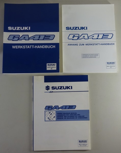 Werkstatthandbuch + Anhang + Schaltpläne Suzuki Super Carry GA413 Stand 02/1999