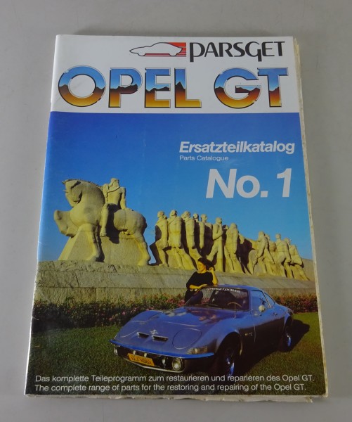 Katalog / Teilekatalog Parsget für Opel GT 1. Auflage von 01/1986