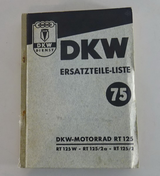 Teilekatalog DKW Motorrad RT 125 Stand 03/1953