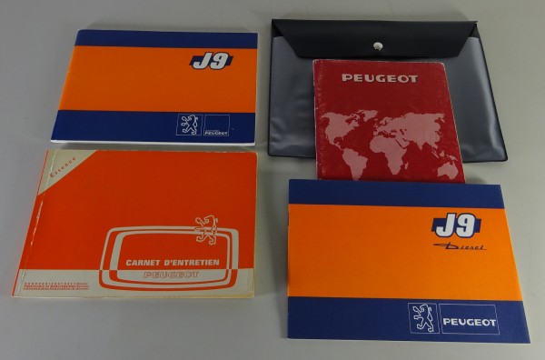 Bordmappe + Betriebsanleitung Peugeot J9 Kleintransporter Stand 01/1981