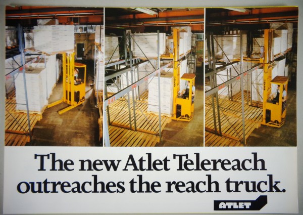Brochure Atlet UTF „The new Atlet-Telereach outreaches the reach truck"