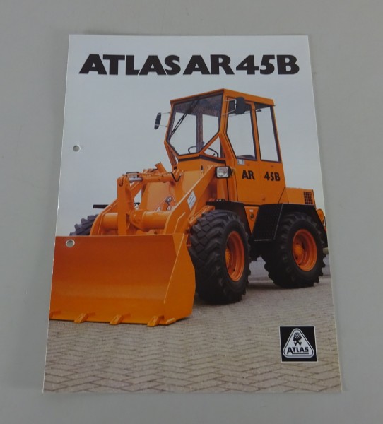 Prospekt / Broschüre Atlas Radlader AR 45B Stand 03/1985