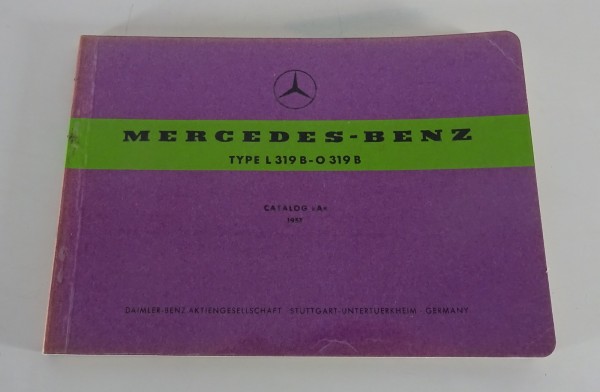 Bildkatalog Mercedes-Benz Kleintransporter L 319 / O 319 Benziner Stand 09/1957