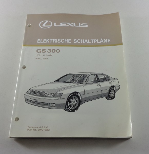 Werkstatthandbuch Elektrische Schaltpläne Lexus GS 300 - JZS147 Stand 11/1993