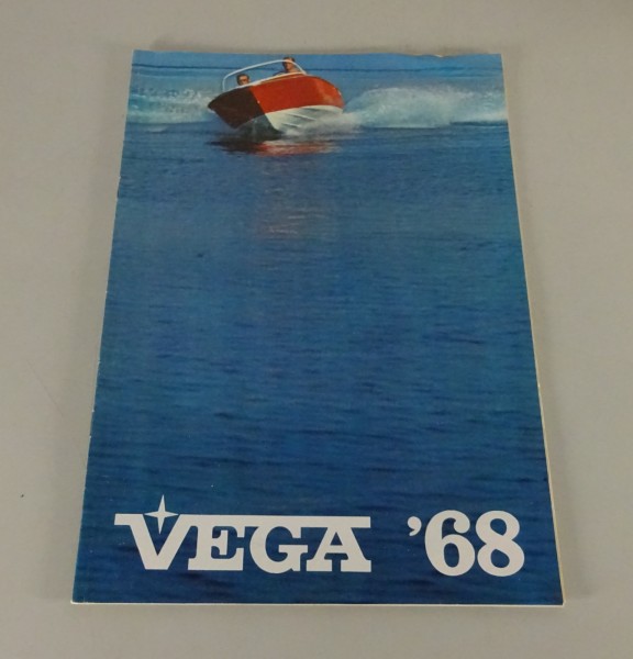 Prospekt / Broschüre VEGA Motorboot-Programm Stand 1968