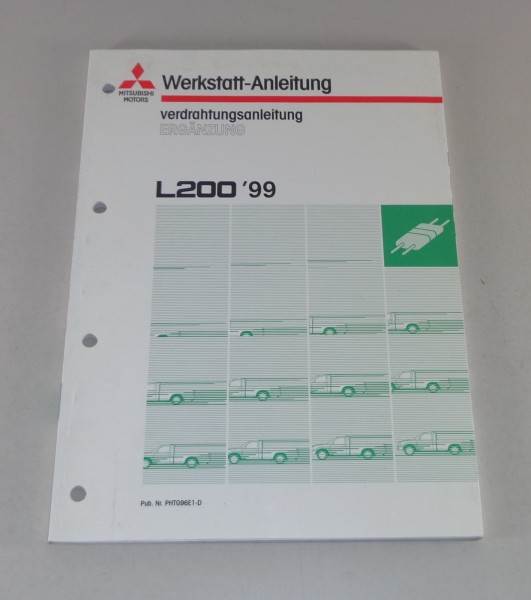 Werkstatthandbuch Nachtrag Elektrik Mitsubishi Pick-up L200 ab Baujahr 1999