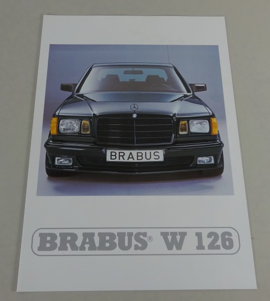 Prospekt / Broschüre Brabus Mercedes-Benz 500 SEL W126 S-Klasse