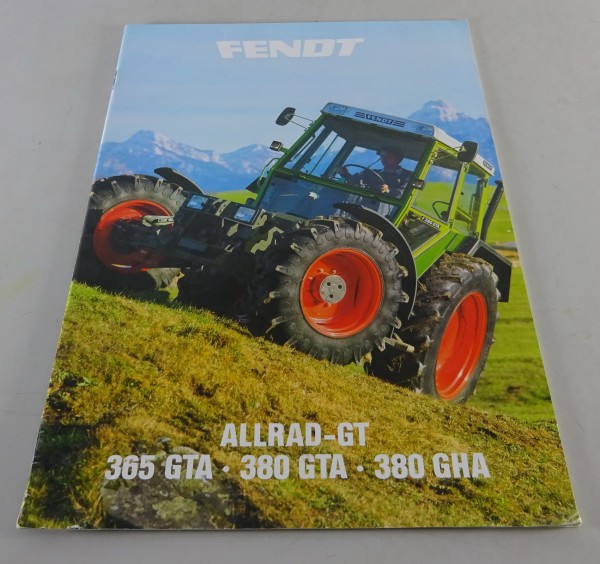 Prospekt / Broschüre Fendt Allrad - GT 365 GTA / 380 GTA / 380 GHA Stand 10/1985
