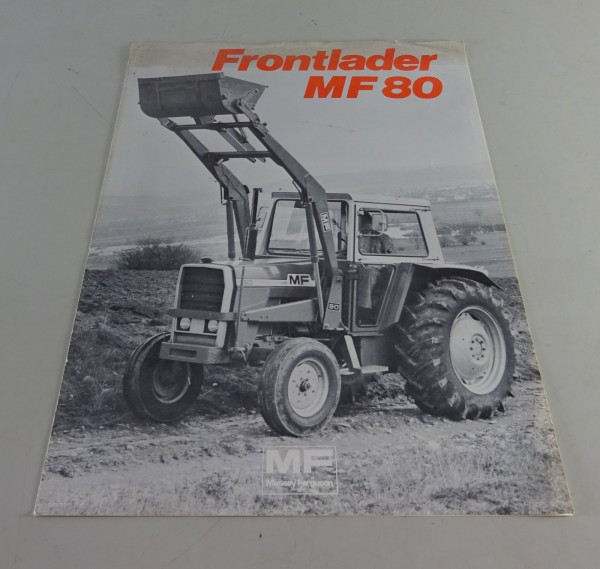 Prospekt / Broschüre Massey Ferguson Frontlader MF 80 Stand 02/1980