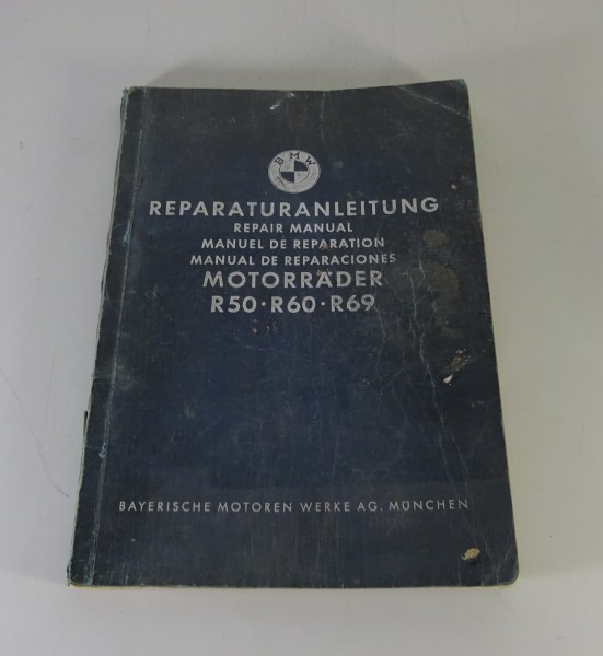 Werkstatthandbuch / Reparaturanleitung BMW Motorrad R 50 / R 60 / R 69 03/1960