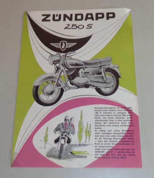 Prospektblatt Zündapp 250 S