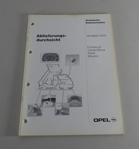 Technische Information / Ablieferungsdurchsicht Opel Monterey / Movano ab 2000