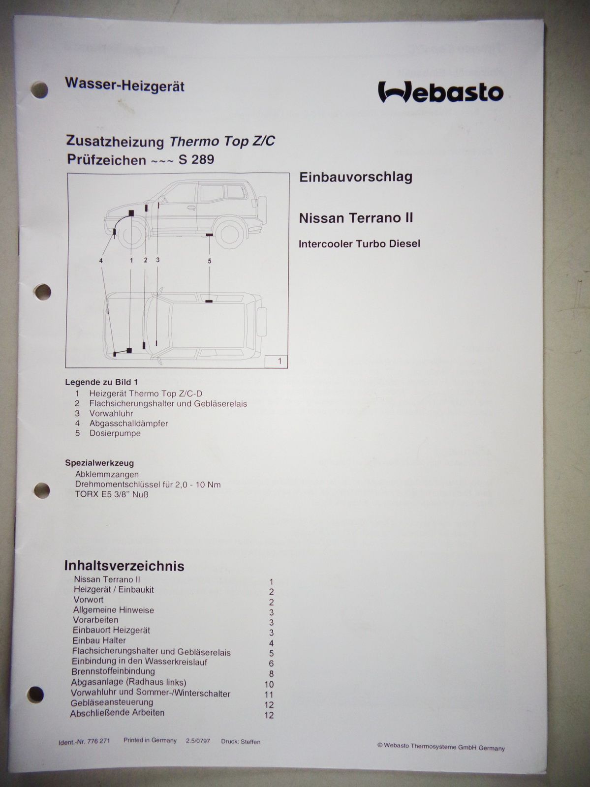 Webasto Thermo Top C Einbauanleitung