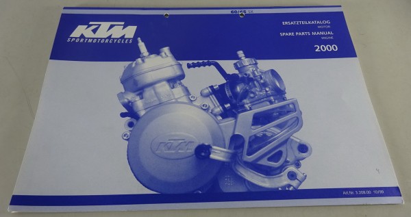 Teilekatalog Motor KTM 60/65 SX Modelljahr 2000