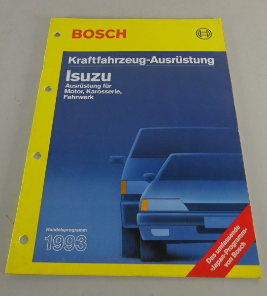 Handelskatalog Bosch Kraftfahrzeugausrüstung für Isuzu Stand 1993