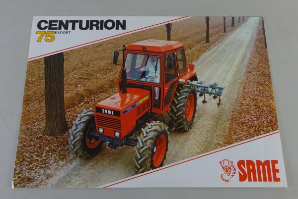 Prospektblatt / Datenblatt Same Centurion 75 Export Schlepper Stand 07/1982