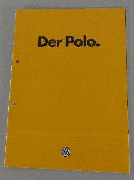 Prospekt VW Polo I Typ 86 von 07/1980