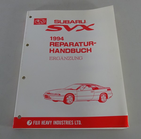 Werkstatthandbuch Ergänzung Subaru SVX Stand 05/1994