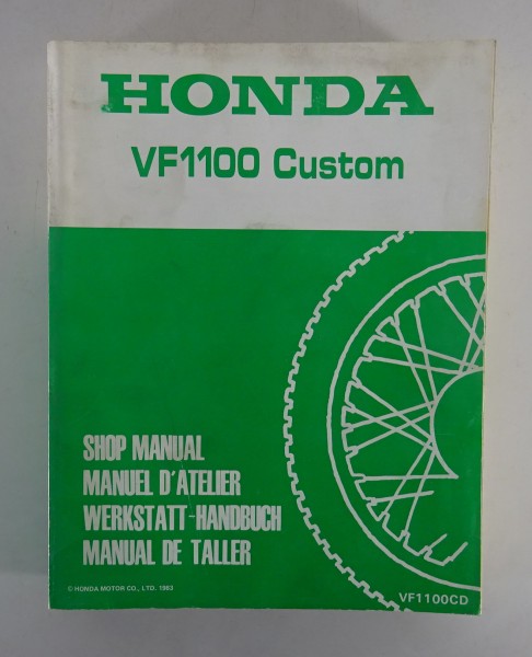 Werkstatthandbuch / Workshop Manual Honda VF 1100 Custom Stand 1983