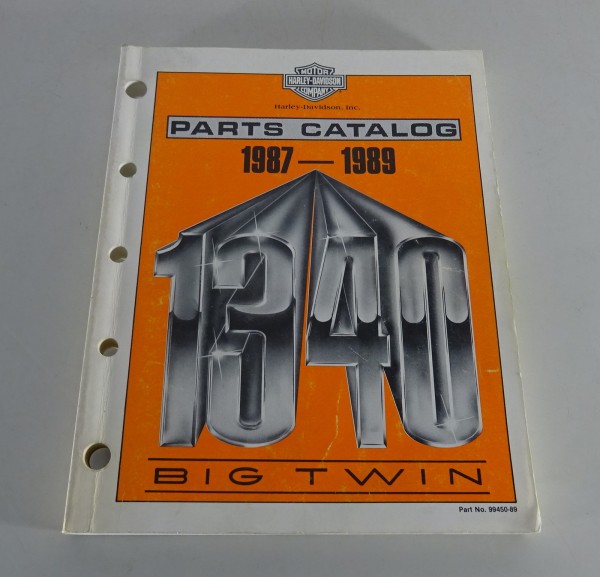 Parts catalog Harley Davidson 1340 Big Twin Models 1987 - 1989 from 1988