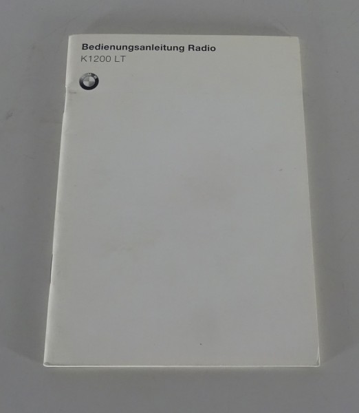 Betriebsanleitung / Handbuch BMW Motorradradio K1200 LT Stand 09/1998