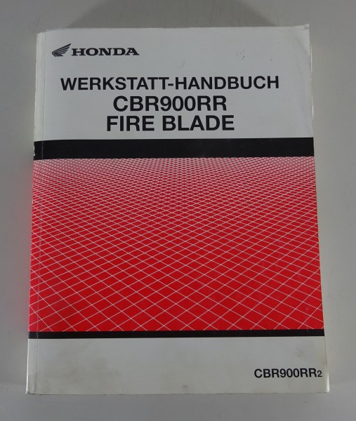 Werkstatthandbuch Honda CBR 900 RR Fire Blade Typ SC44 Stand 11/2001