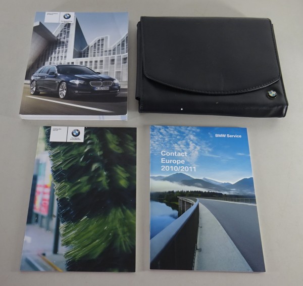 Owner's Manual + Wallet BMW 5-Series Touring F11 523i 528i 535i 520d 525d 2010