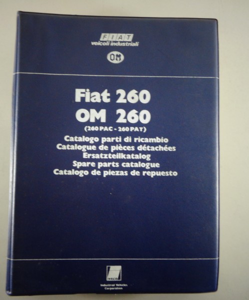 Teilekatalog / Parts List FIAT 260 / OM 260 IVECO Stand 1977