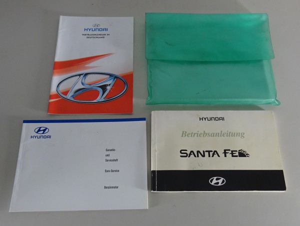 Bordmappe + Betriebsanleitung / Handbuch Hyundai Santa Fe Typ SM Stand 02/2001