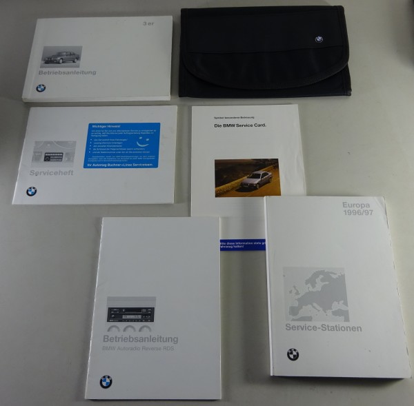 Bordmappe mit Betriebsanleitung BMW 3er E36 + Cabrio + Coupé 316 318 320..v.1995