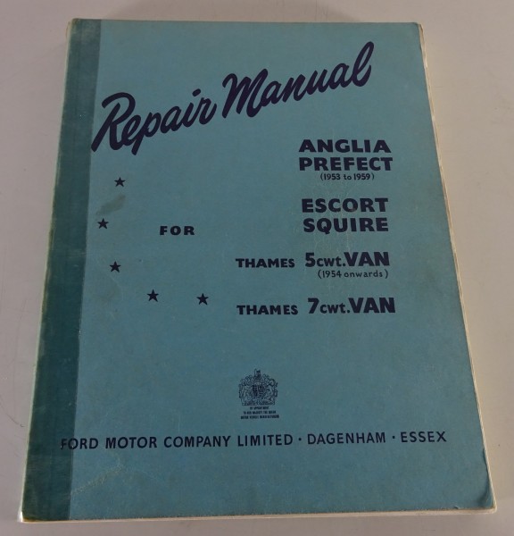 Werkstatthandbuch / Workshop Manual Ford Anglia 100E / usw. | Stand 1953 - 1959