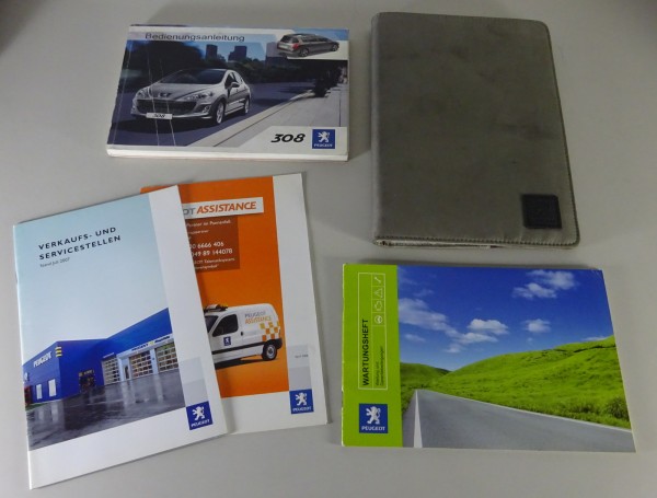 Bordmappe + Betriebsanleitung Peugeot 308 Benzin + Diesel von 09/2008