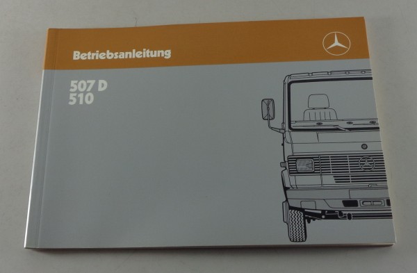 Betriebsanleitung Mercedes Benz Düsseldorfer Transporter T2 507 D / 510 - 2/1986